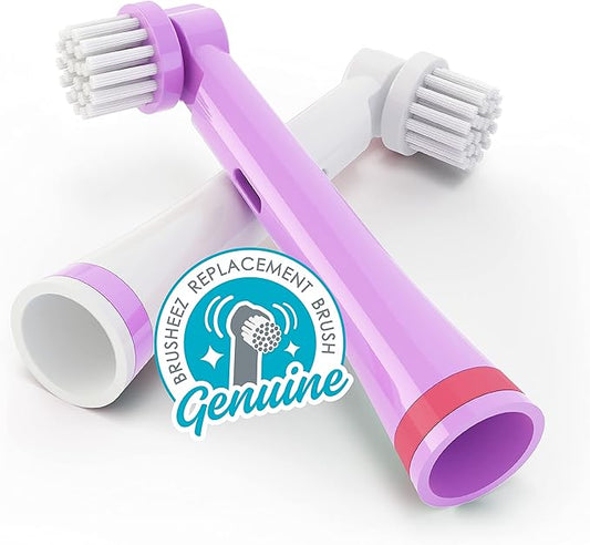 Brusheez Electronic Toothbrush Replacement Brush Heads 2 Pack (Sparkle The Unicorn)