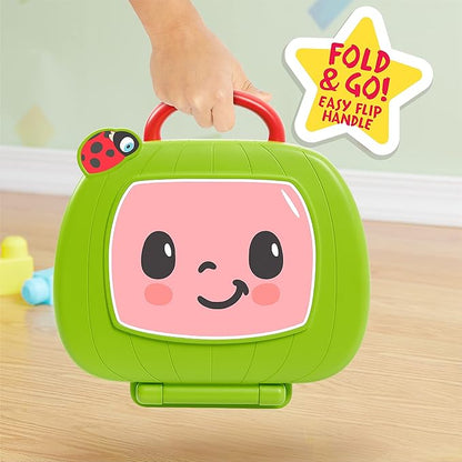 CoComelon Sing and Learn Laptop Toy for Kids, Lights, Sounds, and Music Encourages Letter, Number, Shape, and Animal Recognition, Officially Licensed Kids Toys for Ages 18 Month by Just Play