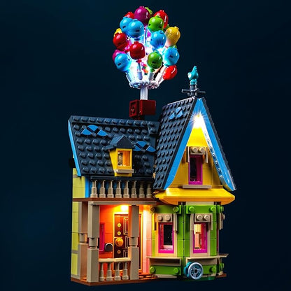 VONADO LED Light Kit Compatible with Lego 43217 Up House (NO Model), Sensing Colorful Lighting Compatible with Lego 43217 Building Toy Set (ONLY Lights)