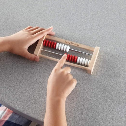 hand2mind Mini 20 Bead Wooden Rekenrek Class Set, Abacus for Kids Math, Math Manipulatives Kindergarten, Counting Rack for Kids, Counters for Kids Math, Kids Educational Toys (Set of 25)