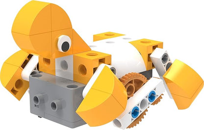Thames & Kosmos Kids First Robot Pet Shop: Owls, French Bulldogs, Sloths & More! STEM Experiment Kit for Young Engineers | Build 8 Motorized Robots of Cute Animals | Play & Learn with Storybook Manual