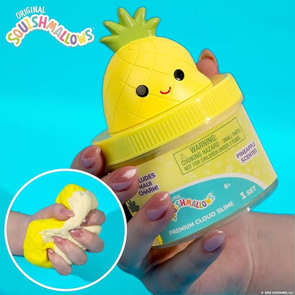 Original Squishmallows Maui Premium Cloud Slime - Limited Release, Pineapple Scent, 8 oz. Jar