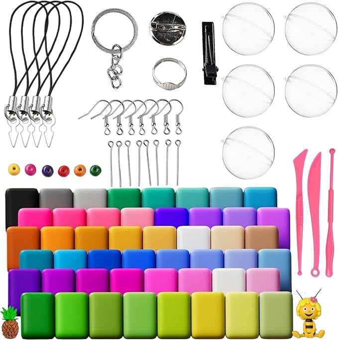 Adult Magic Foam DIY Molding Clay,Air Dry Clay Set 48 Colors Ultra Light Modeling Clay with 3 Tools 150 Accessories and 5 Display Balls Soft Non Sticky Safe DIY Craft for Sculpting Arts and GIF