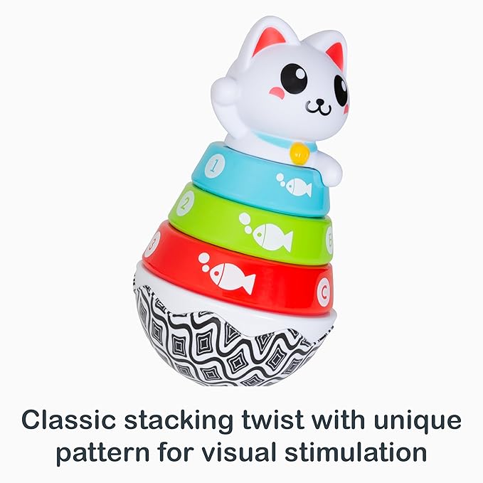 Smart Steps Stack-a-Cat 9 - 12 months STEM Baby Toy