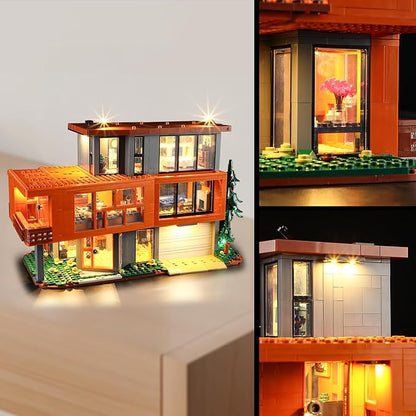 Vaodest LED Light for Lego Twilight The Cullen House 21354 Set,Design and Configuration Compatible with Model 21354(LED Light Only, Not Building Block Kit)
