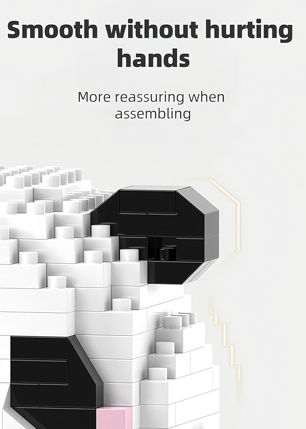 Micro Building Blocks Bamboo Panda Children's Building Blocks Toys Adult Building Blocks Set Suitable for Various Life Surprise Gifts - Mini Panda Consists of (484 Pieces) Bricks