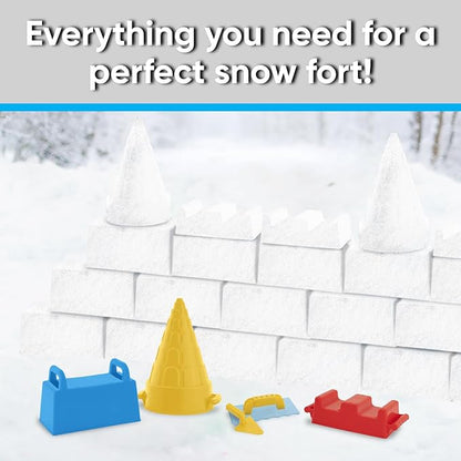 Superio Snow Brick Maker Igloo Fort Form Cone Shaper Outdoor Winter Snow Toys Sand Castle Building Kit for Adults and Kids Sandbox, Beach, Sand Toys (Red, 2)