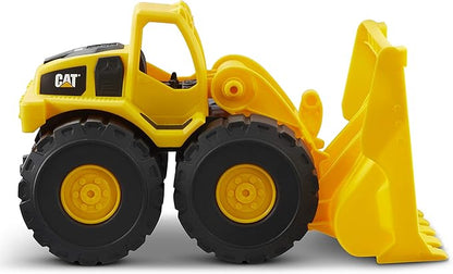 CAT Construction Toys, Construction Fleet 10" Front Loader Toy - Real Working Parts, Indoor/Outdoor, Sturdy Plastic Construction for 2+ Year Old Boys