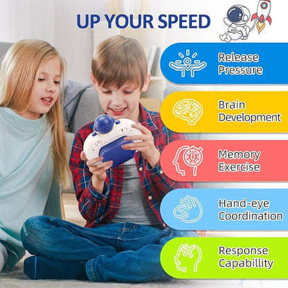 Blackma Pop Game Light Up Fidget Toys for Kids, Handheld Puzzle Game Sensory Toys for 5-7 8-12, Christmas Birthday Gifts for 3-12 Year Old Boys Girls (Astronaut)