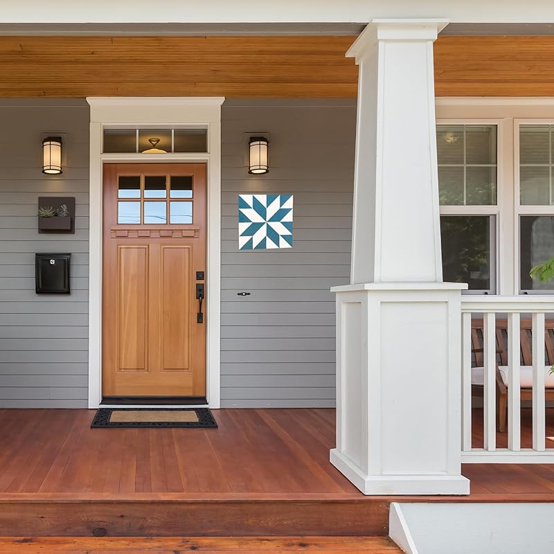 Extra Large Unfinished Barn Quilt Square Wooden Sign, Country Decor Canvas Quilts Blocks (21 inches, Star of the Milky Way)