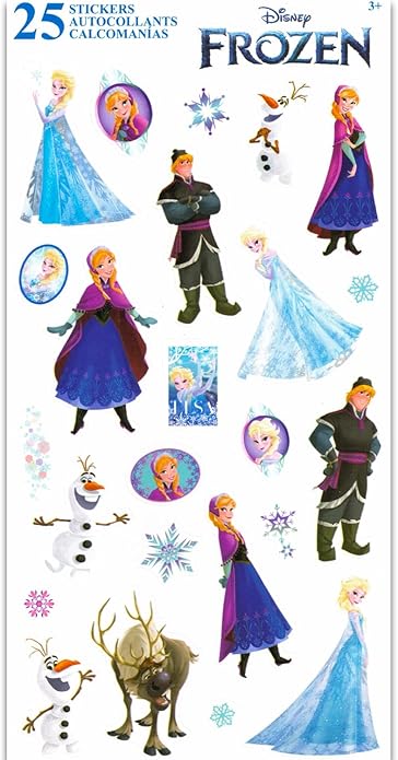Disney Frozen Jewelry for Girls Super Bundle - 4 Pc Frozen Jewelry Box Set, Frozen Necklace and Bracelet Set with Stickers (Frozen Accessories Set)