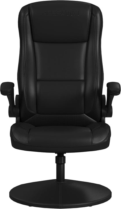 RESPAWN 800 Gaming Chair Floor, Swivel Rocker Gaming Chair, High Back Ergonomic Floor Gaming Chair for Kids and Adults, Gaming Recliner, Floor Rocker Chair with Armrests - Black