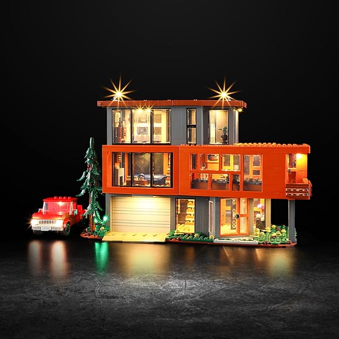 Vaodest LED Light for Lego Twilight The Cullen House 21354 Set,Design and Configuration Compatible with Model 21354(LED Light Only, Not Building Block Kit)