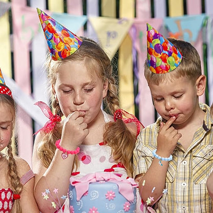 9Pcs Bead Bracelet for Kids Girls Colourful Beads for Kid Rainbow Sunflowers Unicorns Pendant Beaded Bracelet for Party Favor