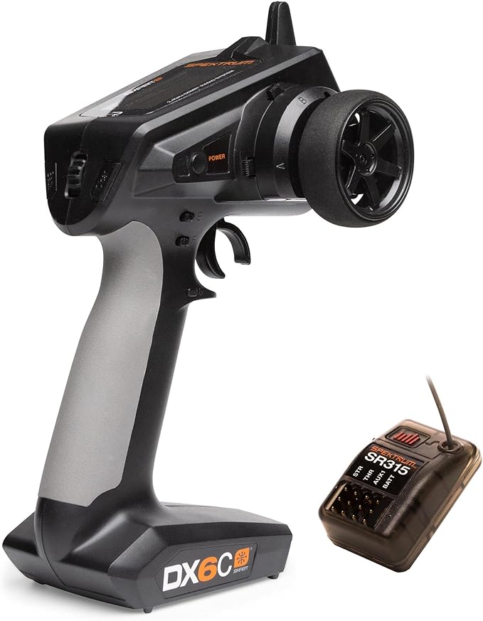 Spektrum DX6C 6-Channel DSMR Transmitter with SR315 Receiver, SPM6125