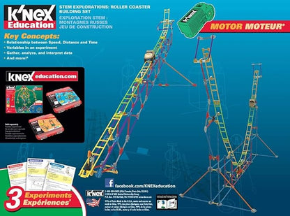 K'NEX Education - STEM Explorations: Roller Coaster Set ‚ 546 Pieces, Creative Building Set‚ Ages 8+