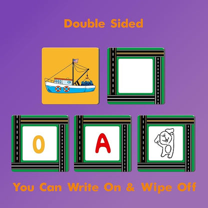 Vehicle Matching Game, 72 PCS Traffic Memory Matching Cards for Toddlers 36 Pairs Transportation Memory Cards Educational Toys for Preschool Boys & Girls 4 5 6 Years Old