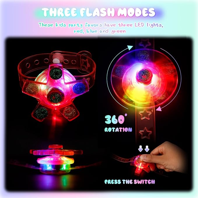 30Pcs Glow in The Dark Party Favors for Kids 8-12 4-8, Easter Egg Fillers Basket Stuffers Teens Neon Encanto Cocomelon Birthday Goodie Bag