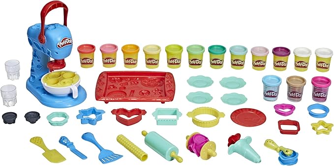 Play-Doh Kitchen Creations Ultimate Cookie Baking Playset with Toy Mixer, 25 Tools, and 15 Cans, Toddler Toys, Non-Toxic (Amazon Exclusive)