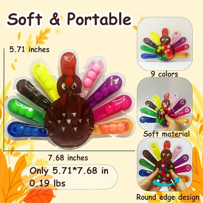 Color Sorting Toys, Squeeze Sensory Fidget Toys for Toddlers, Fine Motor Skills Sensory Toy, Montessori Learning Toys for Preschool Learning, Sensory Activity Toy for Kids 3+ & Adults