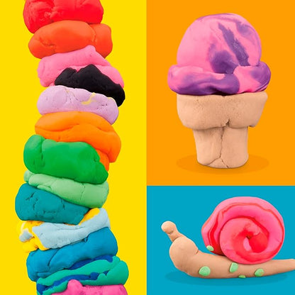 Play-Doh 22 Pack Ultimate Color Variety, Bulk Assorted Colors, 2 & 4 Ounce Modeling Compound Cans, Kids Arts & Crafts, Preschool Toys for 2 Year Old Girls & Boys & Up (Amazon Exclusive)