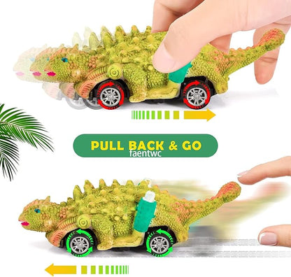 faentwc Painting Toys for Kids 5-7 2 in 1 Dinosaur Arts Painting Kits and Pull Back Cars Toy for Boys 3-12 Year Old Art & Craft Set for Girl DIY Easter Birthday Gifts for Kid Age 4 5 6 7 8 9 10