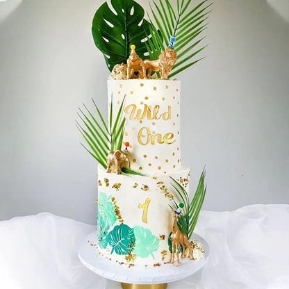 Acrylic Alphabet Cake Topper DIY Personalized Name Cupcake Toppers with A-Z Letter Mirrored Gold Picks for Custom Wedding Cake Decorations Baby Shower Happy Birthday Party Supplies (Lowercase)