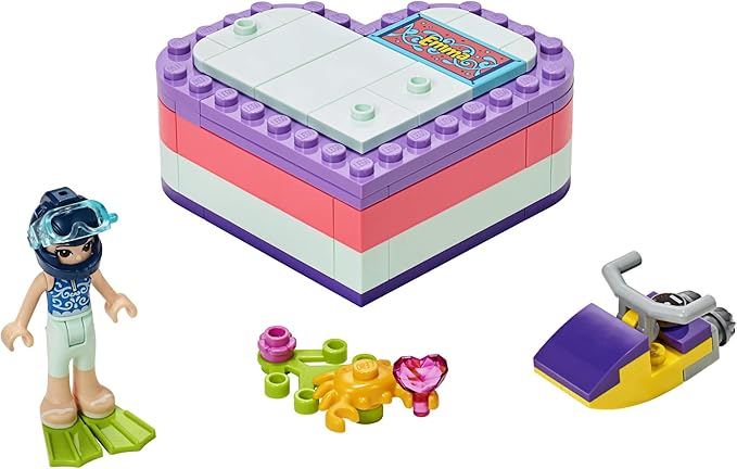 LEGO Friends Emma’s Summer Heart Box 41385 Building Kit, New 2019 (86 Pieces)