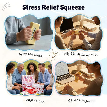 Slow Rebound Cute Butter Squeeze Stress Balls，Slow Rising Squishy，Stress Balls，Upgrade Stress Relief Fidget Toys Wet Slow Rebound Stress Relief Toy（Trumpet，1PC）