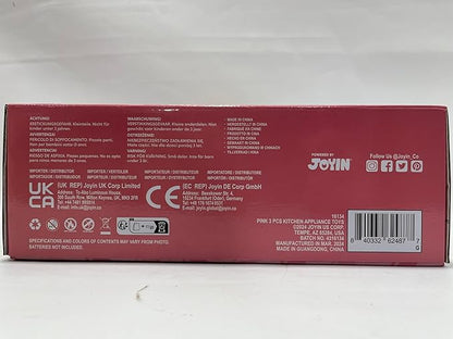 Joyin Play Kitchen Toys, Pretend Play Kitchen Appliances Toy Set with Coffee Maker, Mixer, Toaster with Realistic Lights& Sounds, Birthday Gift for Kids Ages 3+, Pink