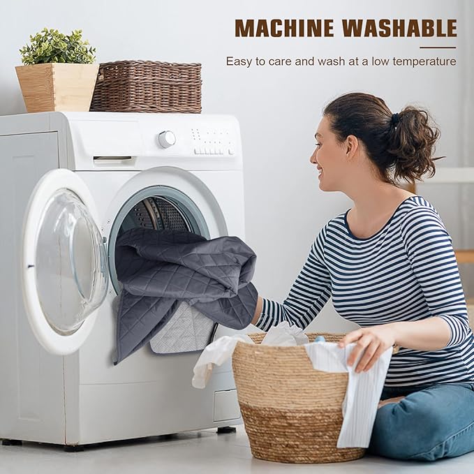 KinCam 100% Waterproof Recliner Chair Cover, Reclining Couch Covers for Pets, Dogs, Recliner Couch Slipcover Furniture Protector with Elastic Straps for Kids(28", Dark Gray)