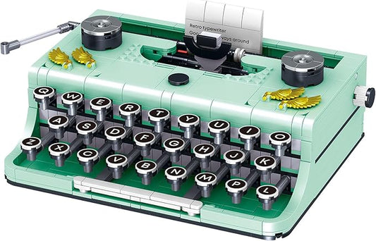 Ideas Retro Typewriter Building Set for Adults, 820PCS Classic Retro Series Typewriters Toys Model Best Nostalgic Gift