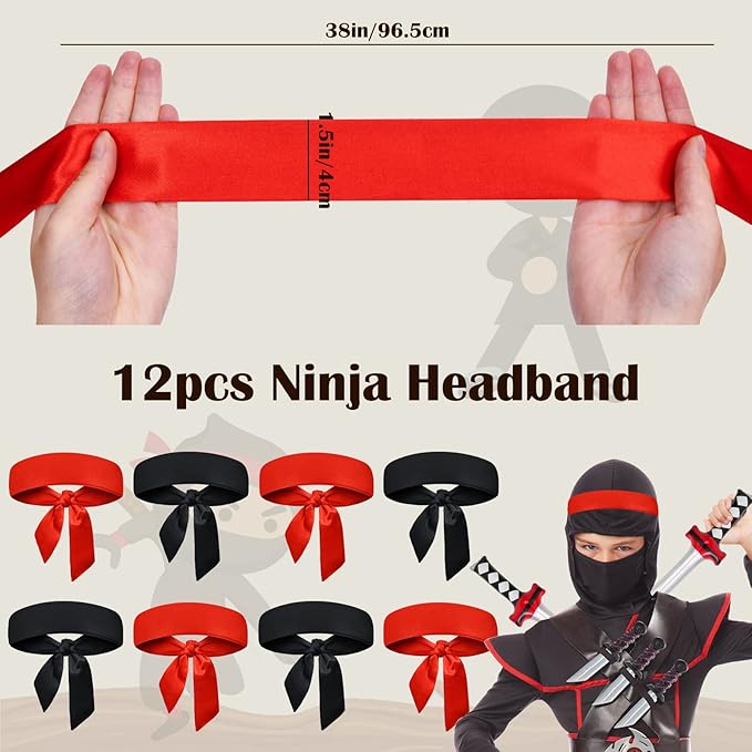Lorfancy 72 Pcs Ninja Party Favors Supplies Kids Ninja Toys Headbands Slap Bracelets Stickers Keychains Accessories Boys Ninja Samurai Birthday Party Decorations Goodie Bag Fillers Gifts