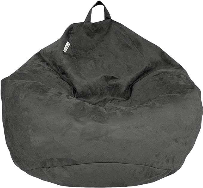 Bean Bag Stuffed Animal Storage Or Cover | No Filler | Extra Large | for Adults Or Kids | Double Stitched | Durable Zipper | Premium Microsuede