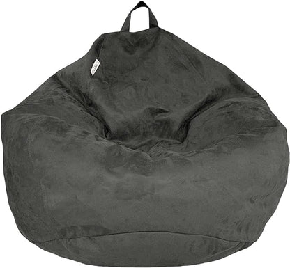Bean Bag Stuffed Animal Storage Or Cover | No Filler | Extra Large | for Adults Or Kids | Double Stitched | Durable Zipper | Premium Microsuede