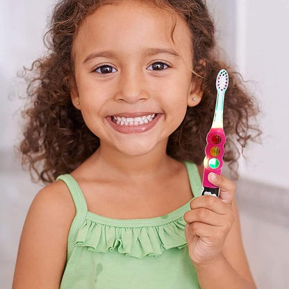 Firefly Ready Go Light Up Timer Toothbrush, L.O.L. Surprise!, Premium Soft Bristles, 1 Minute Timer, Less Mess Suction Cup, Battery Included, Easy Storage, Dentist Recommended, Ages 3+, 1 Pack