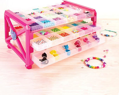 Make It Real – Ultimate Bead Studio. DIY Tween Girls Beaded Jewelry Making Kit. Arts and Crafts Kit Guides Kids to Design and Create Beautiful Bracelets, Necklaces, Rings and Headbands