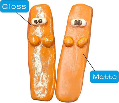 2 x 100ml Air Dry Clay Glaze, Clay Glaze Air Dry for Airdry Clay, Air Dry Clay Varnish Can Not Only Used to Prevent Clay Cracking, Scratches, and Wear,It Can Also Having a Glaze Effect (Gloss+Matte)