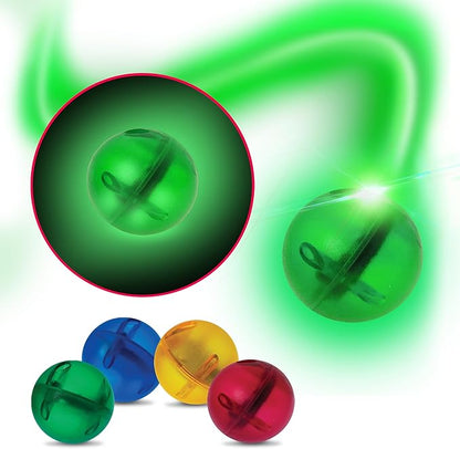 PicassoTiles Motion Activated Marbles 4pc LED Light-Up Glow in The Dark Translucent Balls for Marble Run Race Racetrack Maze Magnetic Construction Magnet Tiles Building Block STEM Education Kids Toys