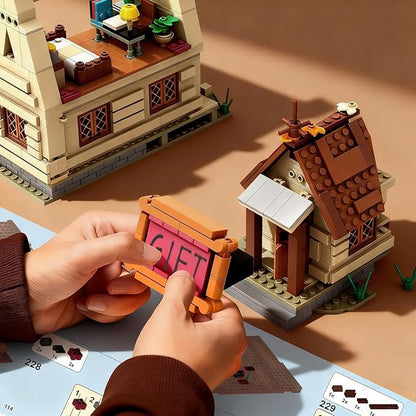Mystery House Building Sets, 1108 PCS Gravity Shack Building Blocks Toy, Compatible with Lego House Cabin, Christmas Birthday Gift for Boys Girls Adults and Fans