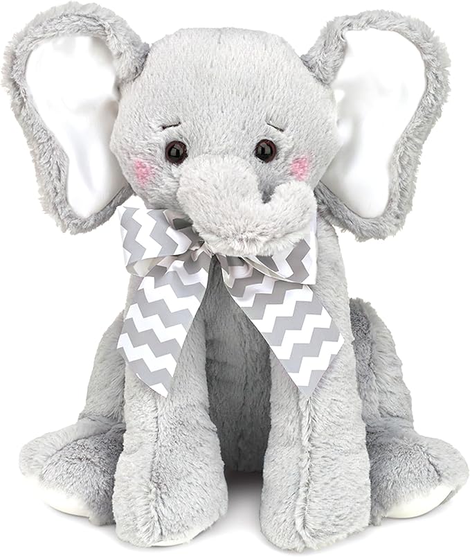 Bearington Baby Lil' Spout Lullaby Animated Musical Plush Stuffed Animal Gray Elephant 13"