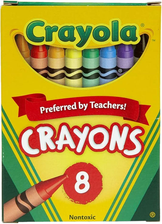 Crayola Classic Color Pack Crayons, Tuck Box, 8 Colors