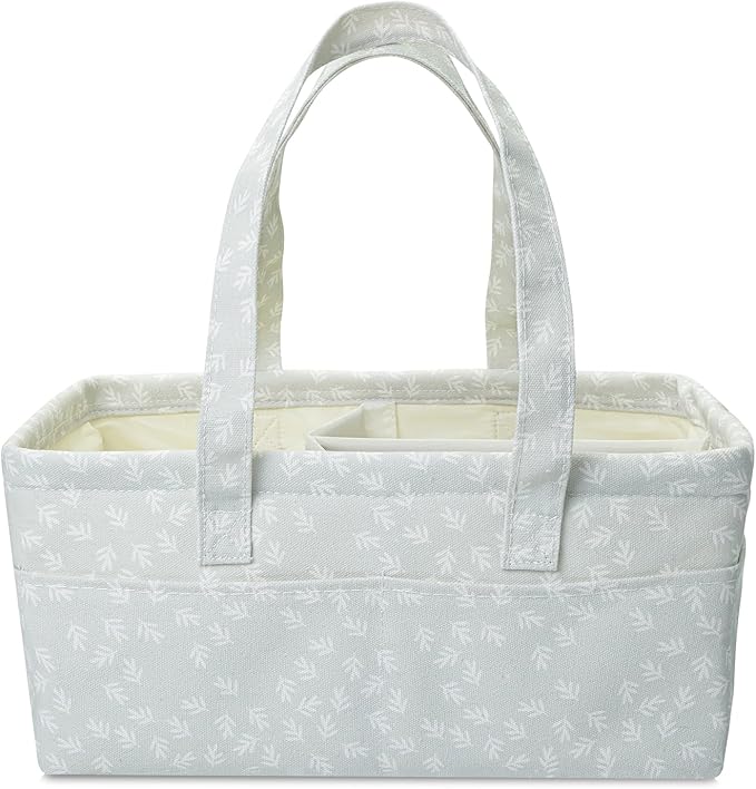 Mr. Pen- Baby Diaper Caddy Organizer, Patterned Gray, Nursery Storage Bin and Car Organizer for Diapers and Baby Wipes