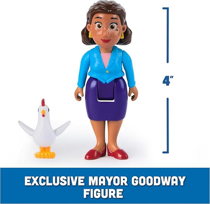 Paw Patrol Rubble, Mayor Goodway & Chickaletta Figures, Kids Toys for Boys and Girls Ages 3 and Up