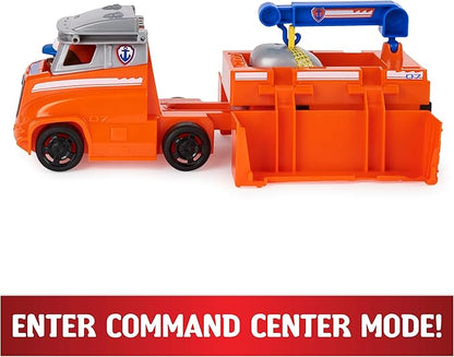 Paw Patrol, Big Truck Pup’s Zuma Transforming Toy Trucks with Collectible Action Figure, Kids Toys for Ages 3 and up