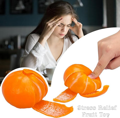 Tangerine Squishies Stress Relief Soft Scented Simulation Orange Fruit Squeeze Toys Cute Birthday Gift Novelty Toy for Kid Adult