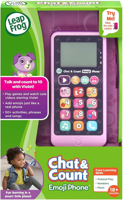 LeapFrog Chat and Count Emoji Phone, Purple