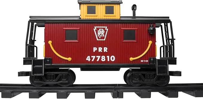Lionel Battery-Operated Pennsylvania Flyer Freight Toy Train Set with Bluetooth, Locomotive, Train Cars, & Track with Authentic Train Sounds, Lights, & Water Vapor Smoke Effects for Kids 4+