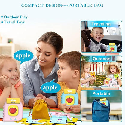 Toddler Learning Toys for 1-6 Year Olds, Montessori Toys for 1 2 Year Old, Learning Resources Materials, Educational Toys, Pocket Speech Therapy, 510Pcs Words Toddler Talking Flash Cards, Gifts Ideas
