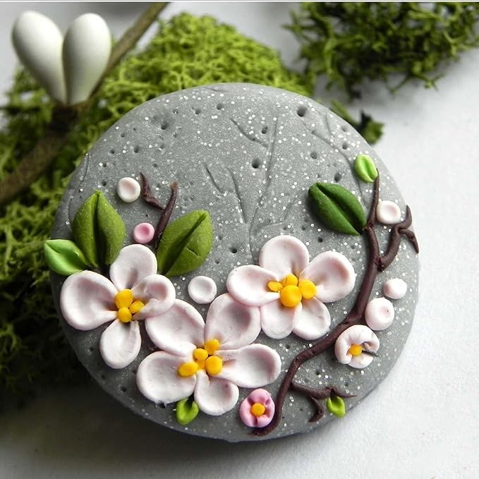 10 PCS Polymer Clay Cutters Mini Flower Petal Clay Cutters Clay Tools Set Earrings Making Mini Clay Cutters Micro Clay Molds Accessories Plastic Clay Molds for Making Jewelry Earrings Crafts